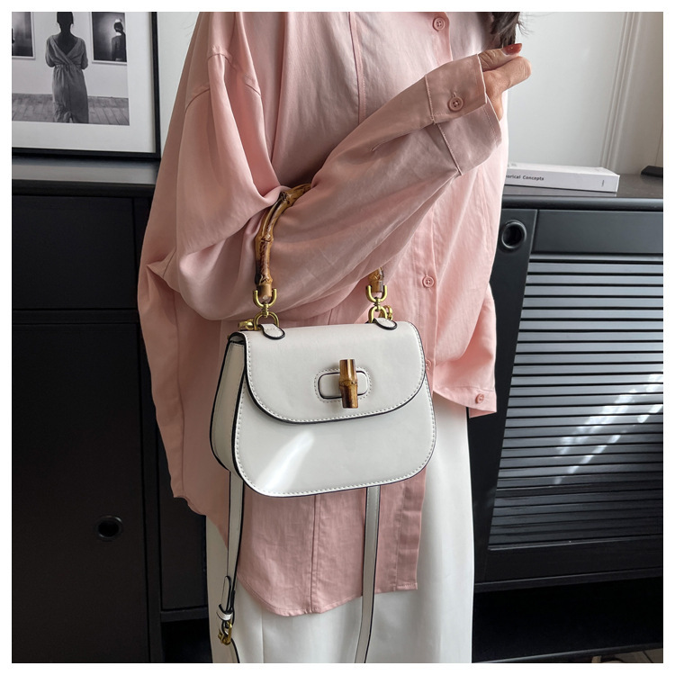 New Minimalist Series Designer Women's Bamboo Tote Bag 2025 Free Shipping Women's Designer Bag High-quality Fashionable Single Shoulder Cros