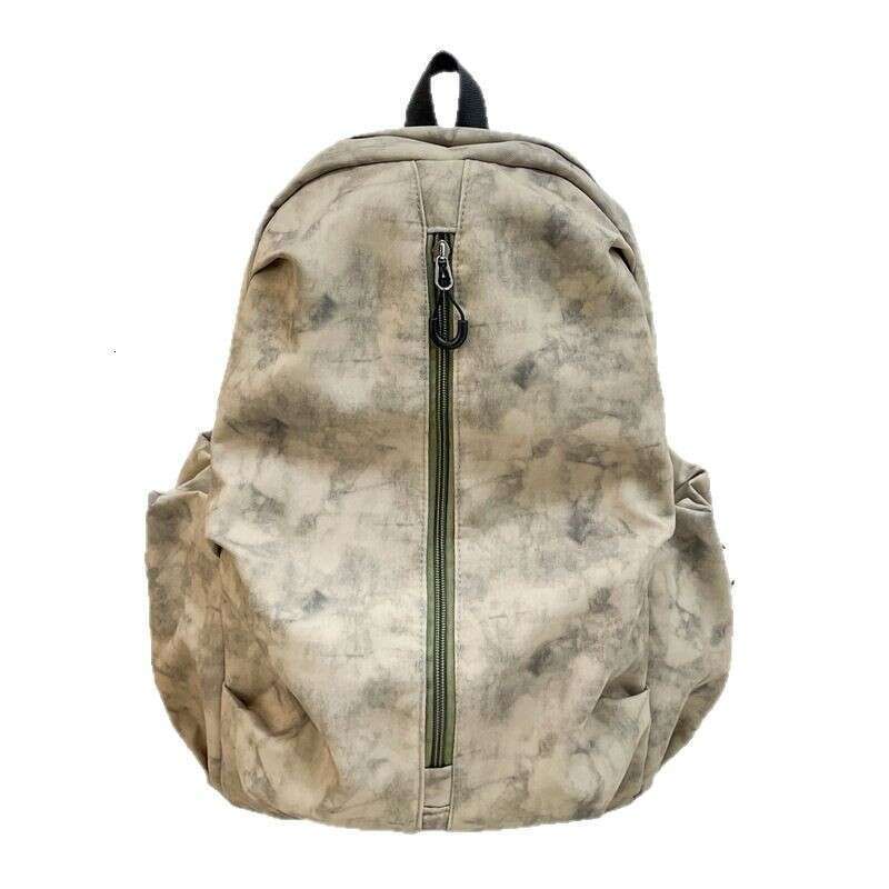Graffiti Korean version high school student large capacity backpack, couple's tie dye printed travel backpack trend