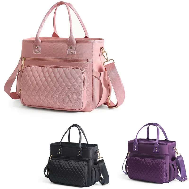 New Large Capacity Fashionable Lunch Waterproof Leakproof Storage Bag Travel Picnic Mommy Cross-Border Hot Pressing
