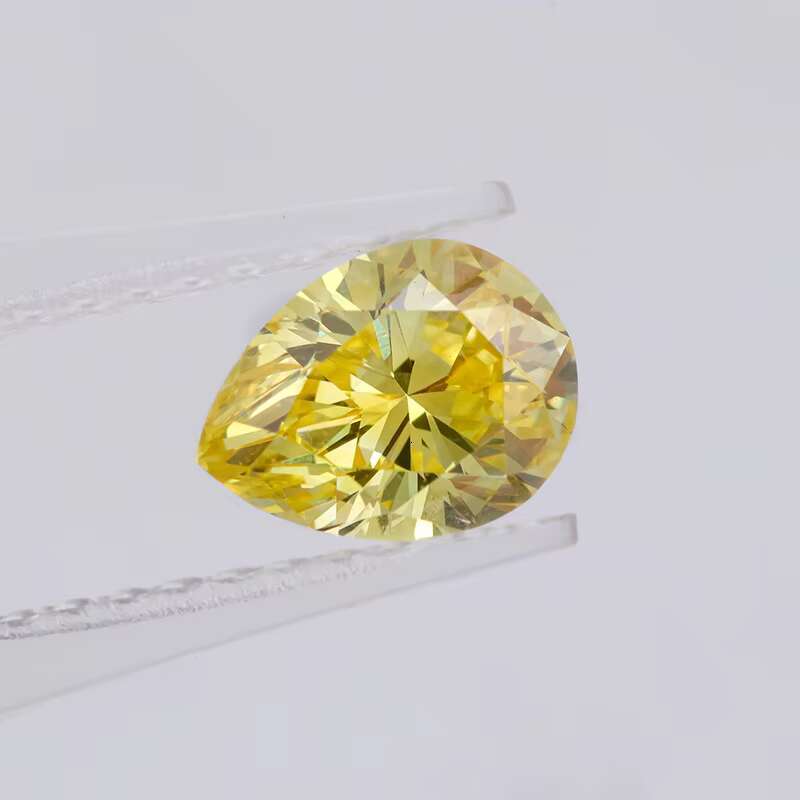 IGI Certified Excellent Quality Loose Yellow Brilliant Cut Laboratory Grown Diamonds Wholesale HPHT Lab Created
