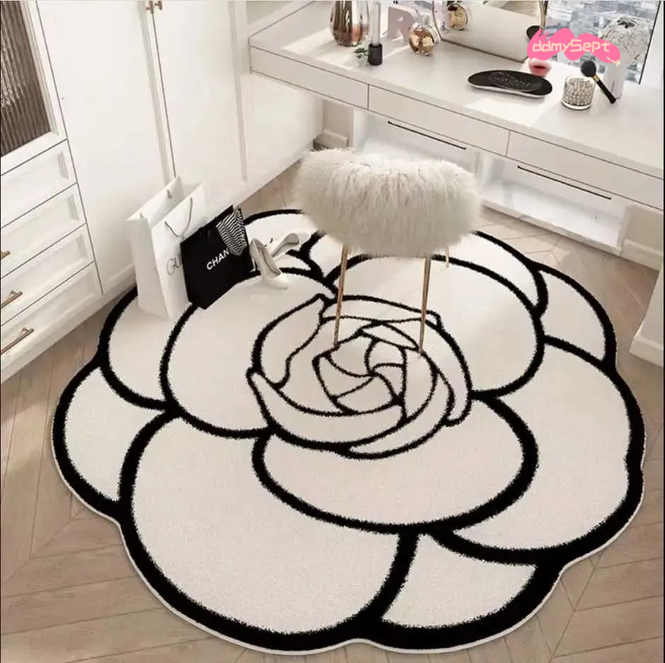 Light Luxury Premium Lia Irregar Circar Living Room Carpet Bedroom Blanket Study Swivel Chair Designer Floor Mat ddmysept H260226