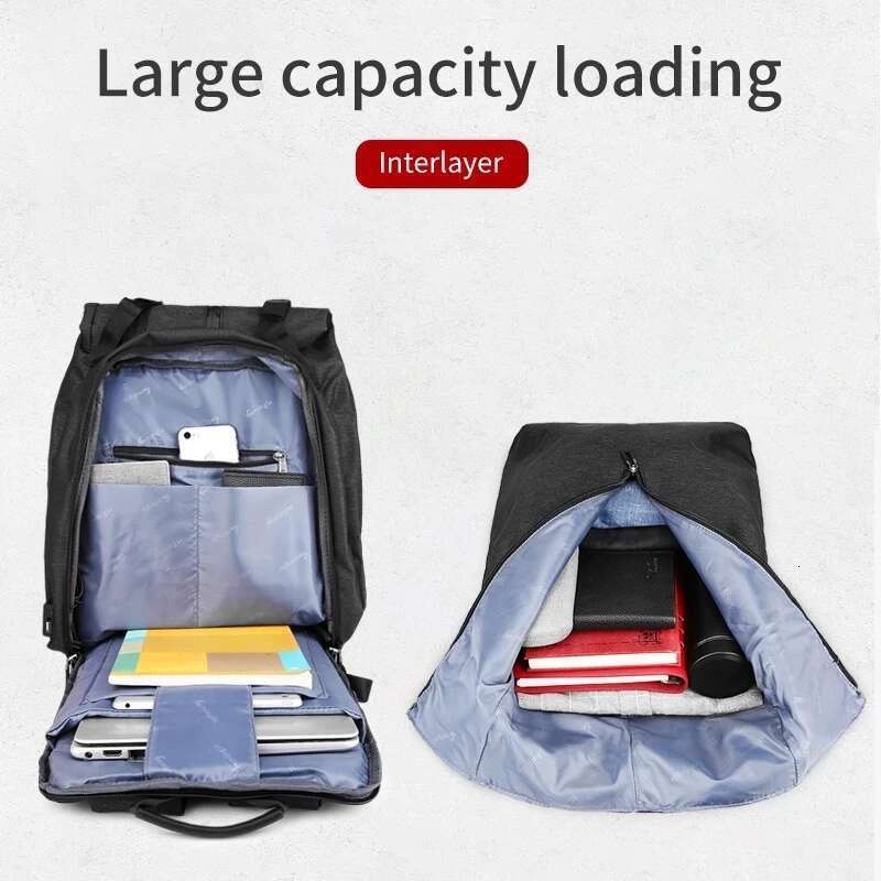 Jamhoo Anti-Theft Men Business Computer Multifunction Travel Backpack Large Capacity Leisure Lage Bag Mochila