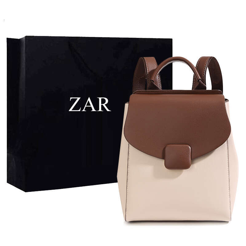 Hong Kong Contrasting Color For Women Commuting New Travel Student Backpack Light Luxury Women S Bag Autumn And Winter