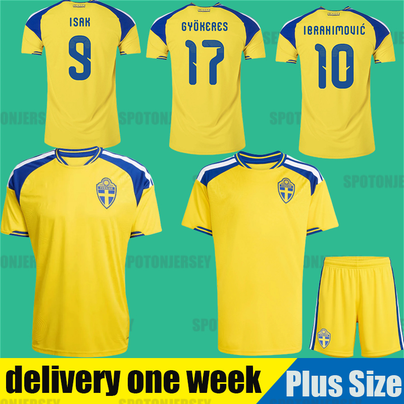 SWEDEN jersey 2026 SWEDEN football kids soccer Jerseys 26 27 Gyokeres ISAK Elanga Bergvall Larsson Nygren uniform Home Away kidFootball sweden Shirt