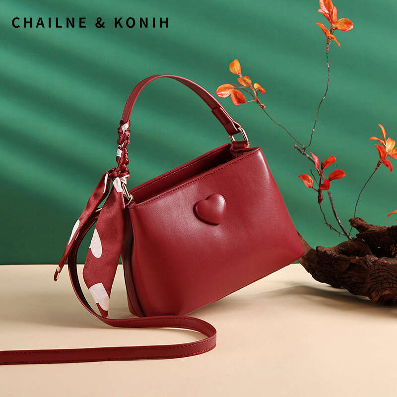 Red Bride New Crossbody Handbag Wedding Bag Suitable For Daily Use By Female Brides