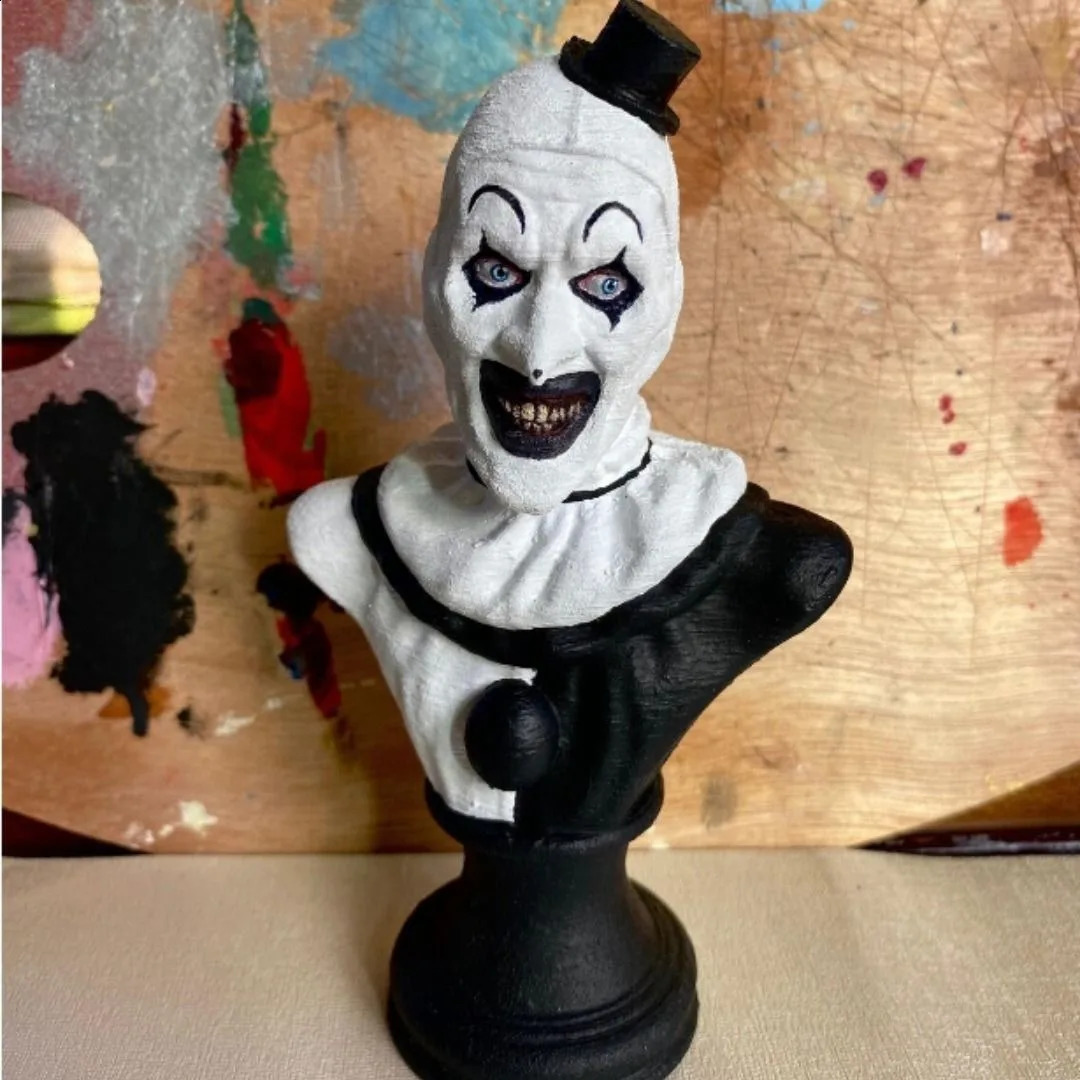 Halloween Terrifier Art The Clown Figure Horror Clown Toy Outdoor Garden Halloween Statue Decoration Resin Sculpture Model 250422