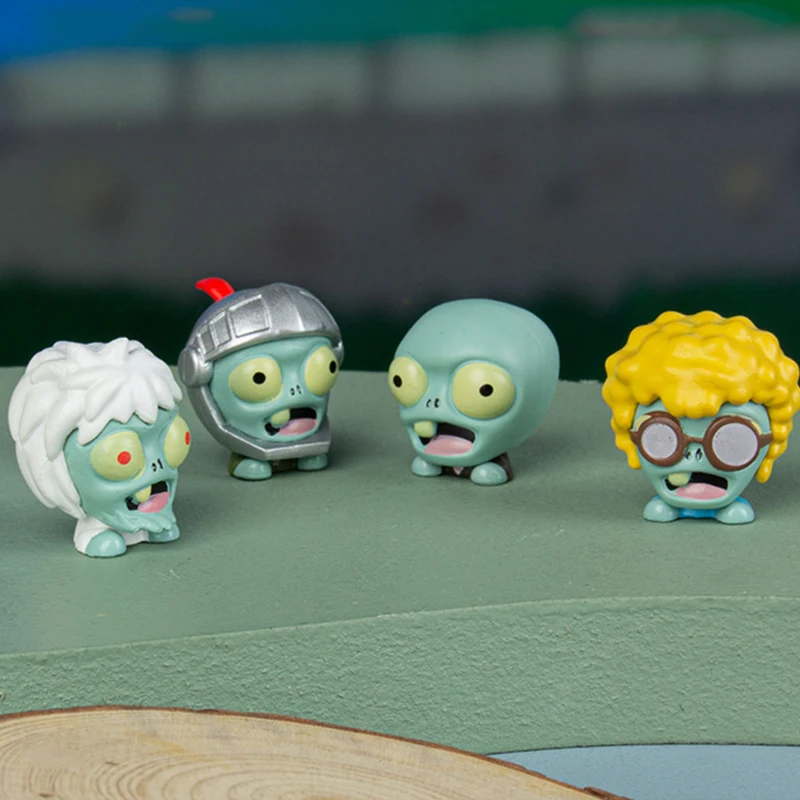 Blind Box Mengzi Plants Vs Zombies Licensed Chibi Mini Figure Set 4 Styles Battle Role Play Collectible Toys Bulk Stock Kids Birthday Party Favors Gif
