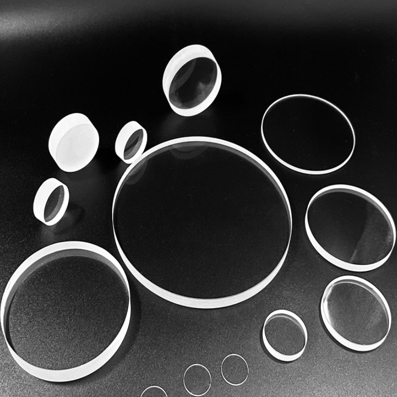 Customized Fused Silica UV Transparent Quartz Round Window High Temperature Resistant Quartz Plate