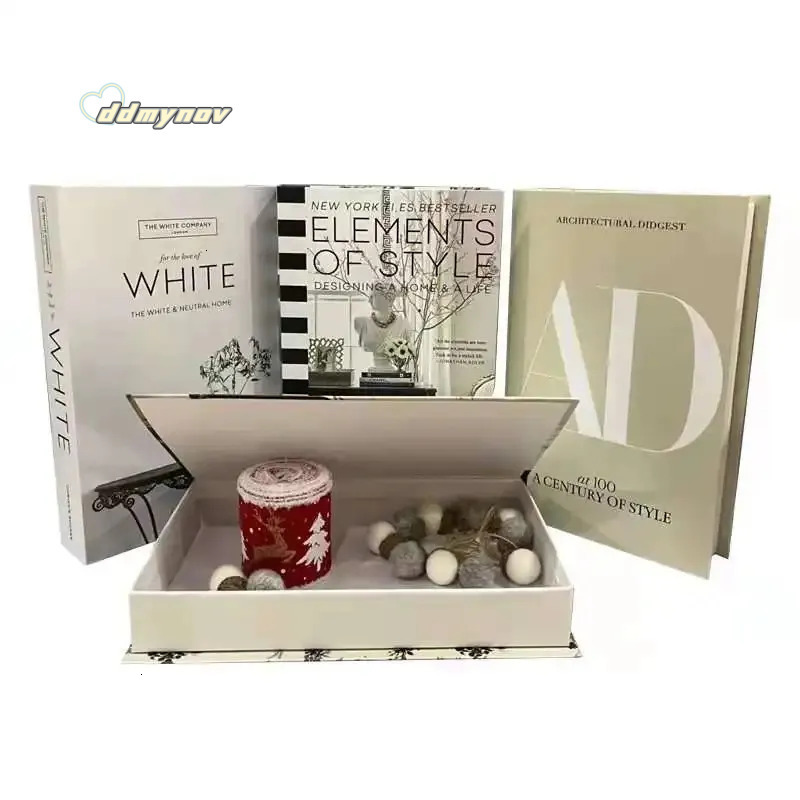 Decorative Boxes Home Decor Stylish Coffee Table Books for Display Faux Book Storage H11.21 ddmynov