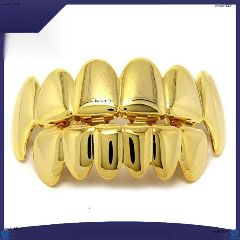 Hiphop Grillz men and women Ice out VVS Moissanstone hip Hop Halloween Ball Gold set Wolf costume Free delivery