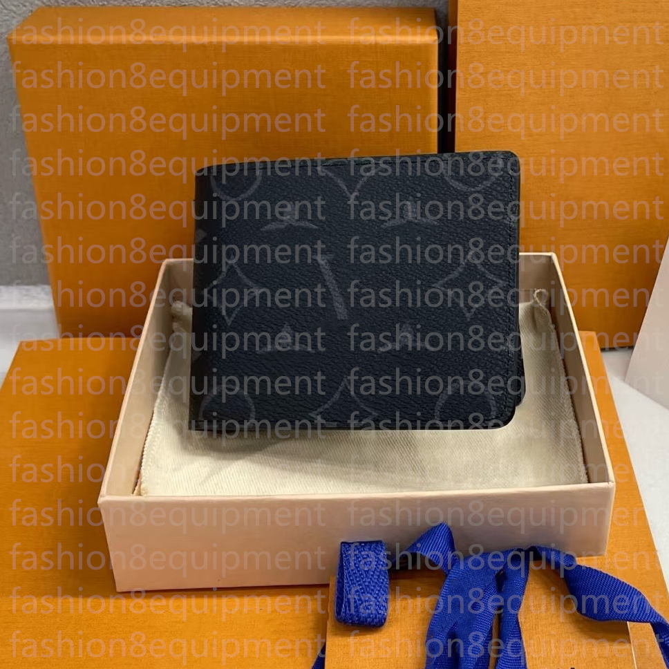 Top Luxury genuine leather Designer Wallet men Fashion Purse Retro Handbag For Men louisevuittuns carteras Classic Card Holders Famous Clutch lvt Wallets with box