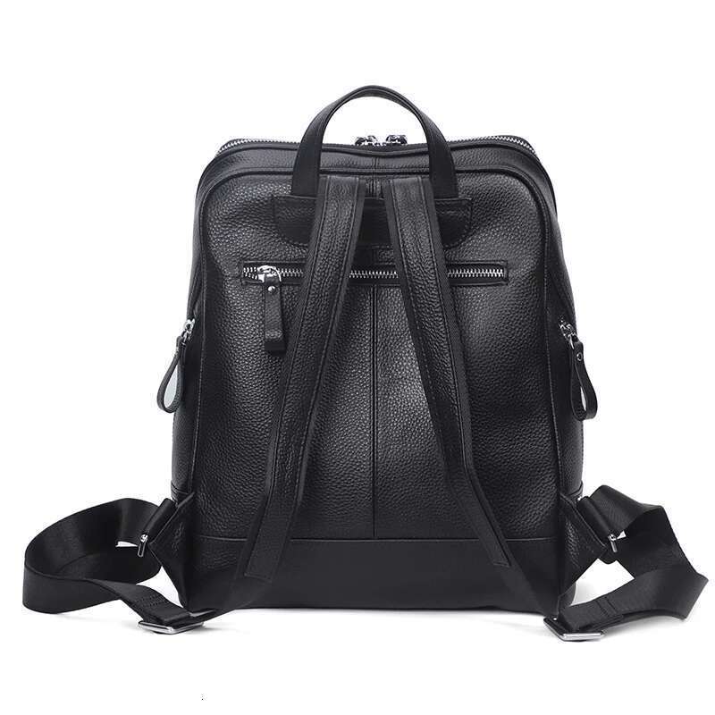 Genuine Leather Women's Fashion High Quality School Travel Backpack Bags Female Multifunctional Bag Pack