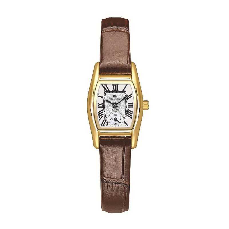 UTHAI Womens Watch Versatile Retro Style Luxury Brand Leather Steel Belt Waterproof Womens Fashion Quartz Watch Gift Z250422