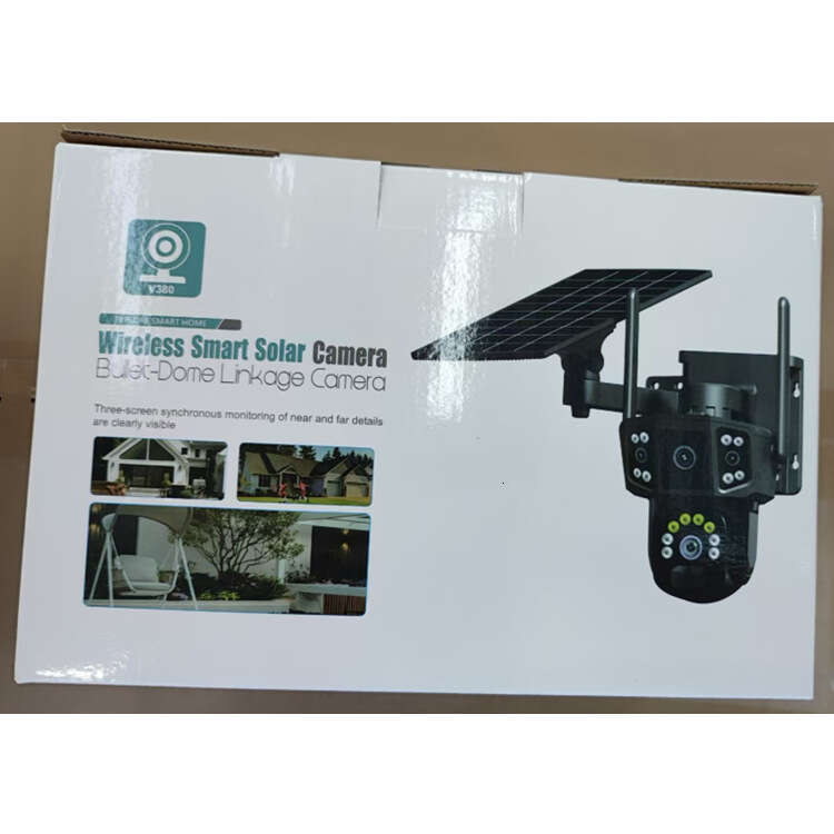 V380 Dual Lens Triple Screen TP21 Solar 4G Surveillance IP Camera Cross-Border Source Factory