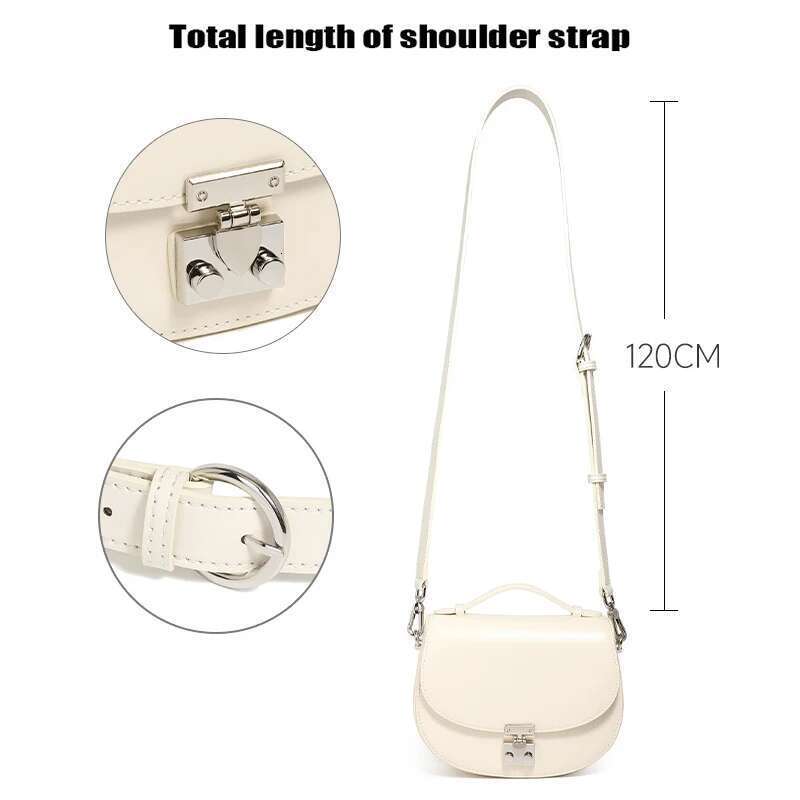 Designer Bag 2025 Summer New Girls Designer Shoulder Messenger Handbag Women Casual Retro Joker Crossbody Ladies Buckle Small Saddle Bag Luxury Bag