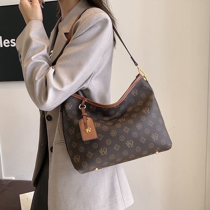 Lacel Urwebin Tote bag Shopping Tote Fashion Printed Capacity Totes for Women Simple Versatile with Hook Single Shoulder Large capacity Bag