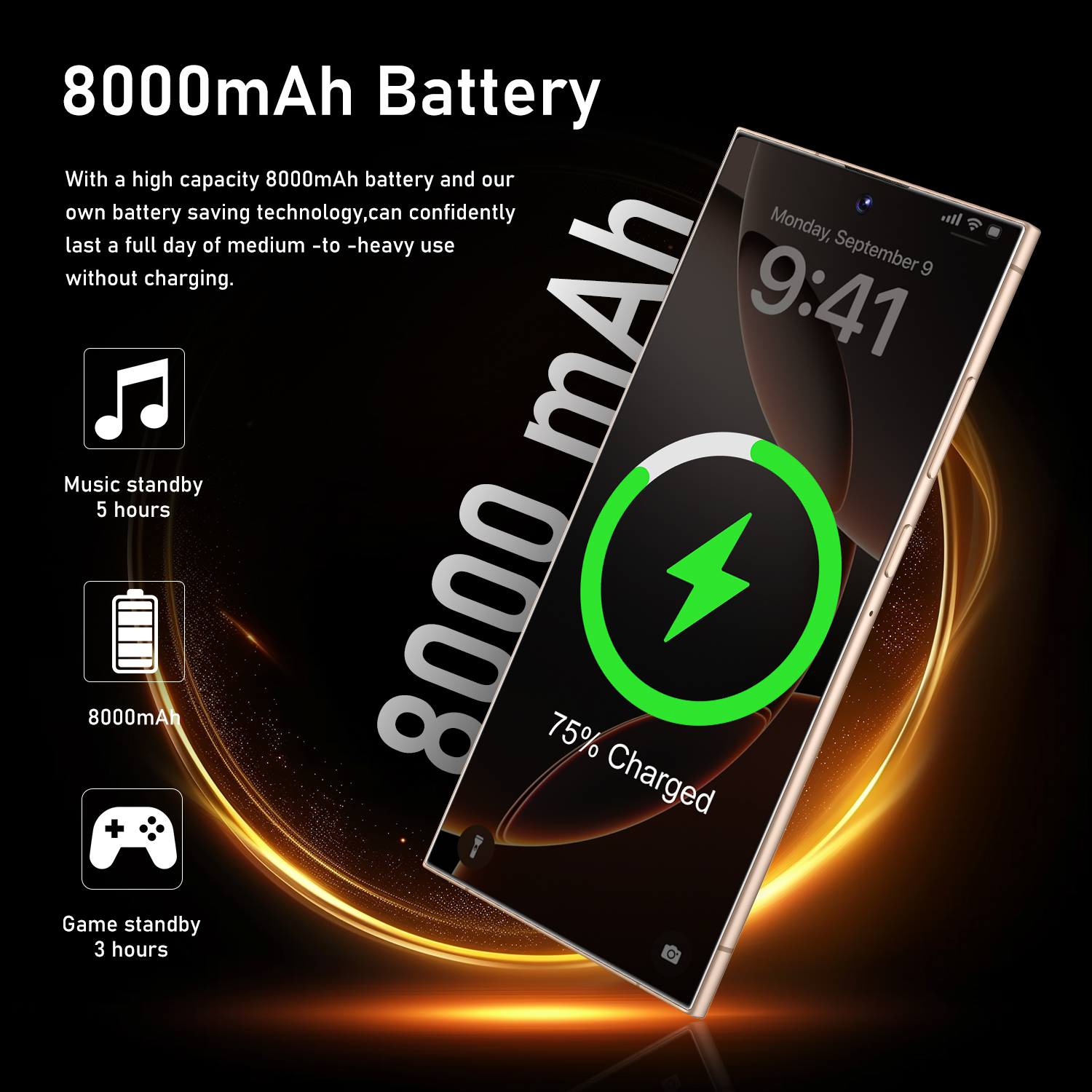 S25 Ultra Smartphone 7.3-inch HD Screen Android 14 Phone Snapdragon 8 Gen 4 CPU,16GB+1TB Cell Phone,78MP+108MP Camera Pixels 8000mAh Battery 5G Dual S
