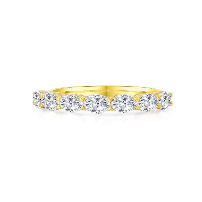 Lab Grown Diamond Eternity Band Ring Party Ring Fine Jewelry Wedding CVD HPHT Diamond Engagement Design 18K White Yellow Gold