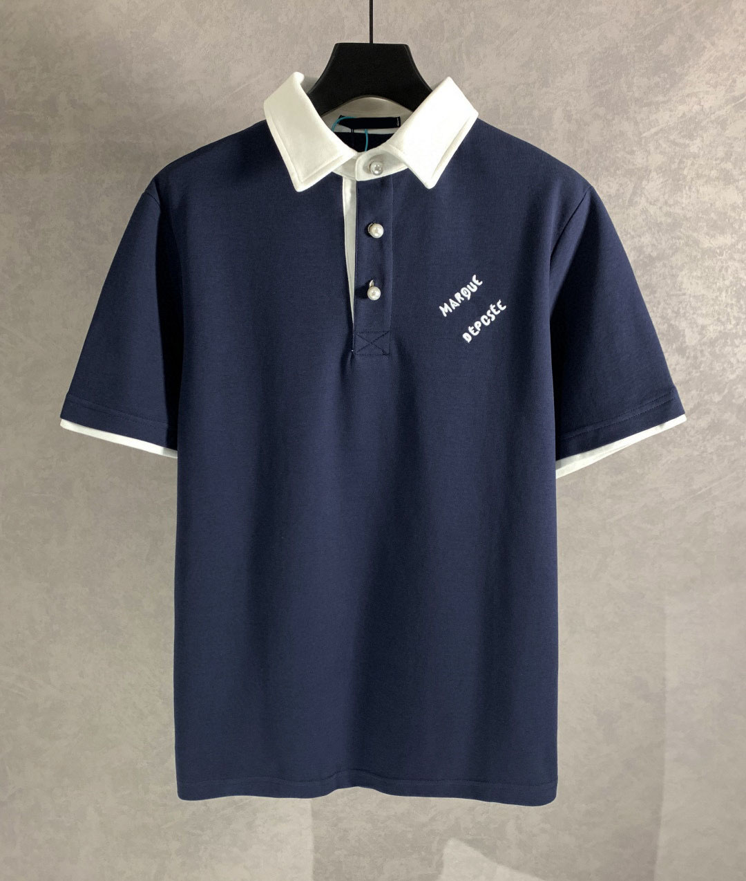 Men's Plus Tees & Polos t-shirts fashion Round neck embroidered and printed polar style summer wear with street pure cotton f32re cyy9642 q2r