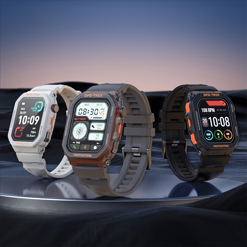 Military Design Sport Wristband - Full Feature SmartWatch With Health Monitor,GPS Health Monitoring