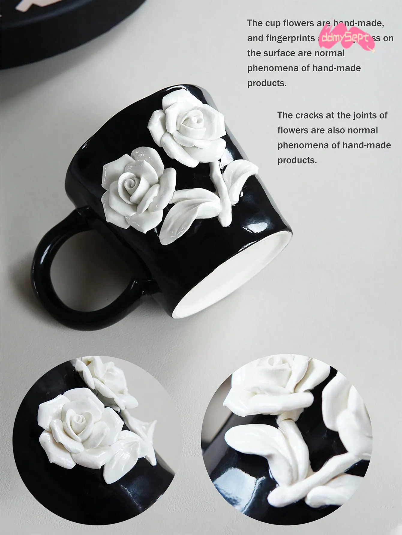 Camellia Cup ml Ceramic Mug with Lid Luxury Floral Design Coffee Tea for Home Office or Gift H11.21 ddmysept