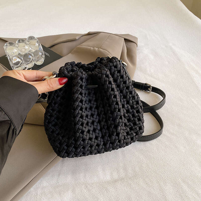 Ins Style Resort Beach Bag Weaving Straw Woven Bag For Women New Summer Shoulder Vacation Beach Tote Bag Large Capacity KQ