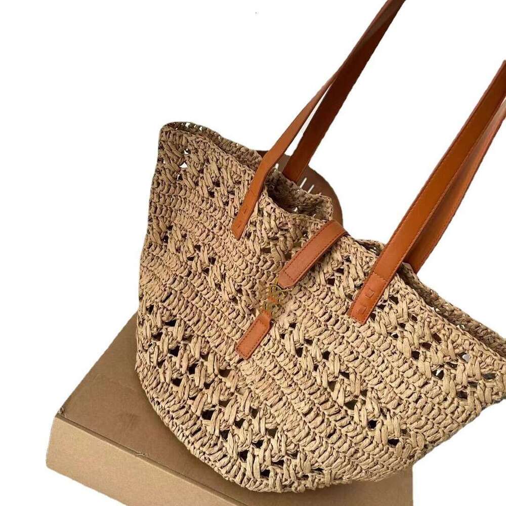 Ins Style Resort Beach Bag Instagram Niche New Single Shoulder Grass With Large Capacity Portable Woven Tote Bag Summer Seaside Vacation Bag KQ
