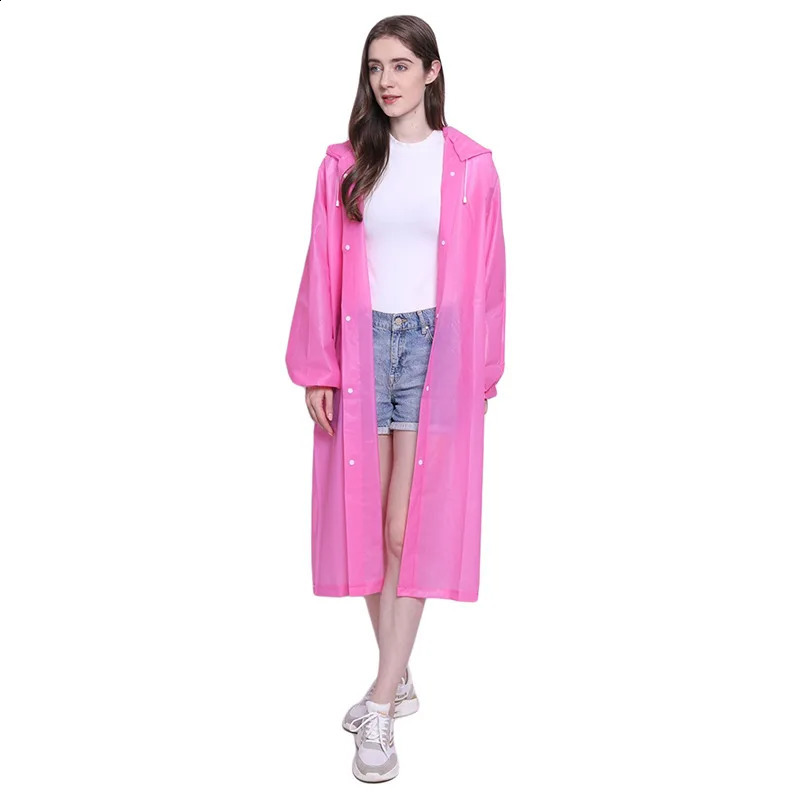 Raincoat Women Men Impermeable Thickened Waterproof Raincoat Tourism Outdoor Hiking Rain Poncho Raincoat Hooded Rain Coat 250421