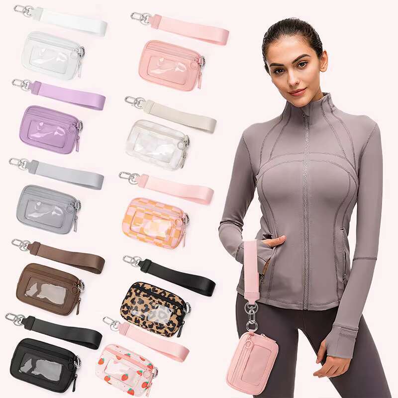 DHGadgets Latest Design Small Pink Polyester Transparent Waterproof Outdoor Portable Purse For Women