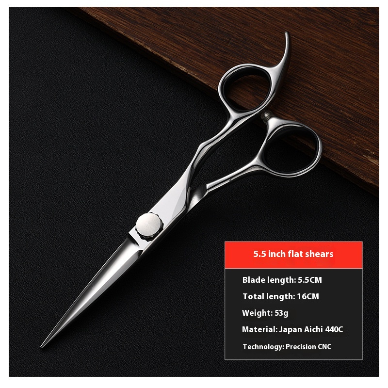 Japanese 440C salon hairdresser professional hairdressing scissors 5.5/6/6.5/7-inch flat scissors, reverse teeth scissors, Thinning scissors, hair sty