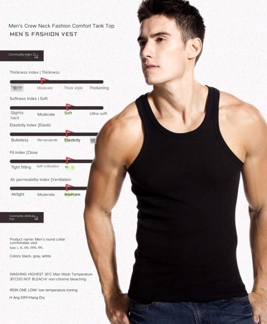 Youthful Style 100% Cotton Mens Workout Tank - Comfortable Casual Sweatshirt Tee