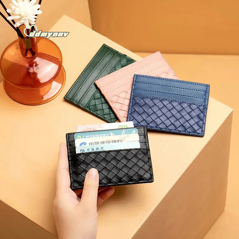 Thin Wallets Women Ultra-Slim Leather Purse, Credit Card Holder Wallet with Compact Coin Pocket - Lightweight for Daily Use ddmynov