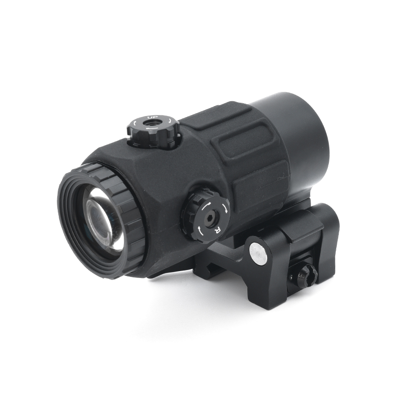 G45 Magnifier Sight 5X with Switch to Side Quick Detach QD Mount for Hunting and Airsoft Rifle with Original Markings