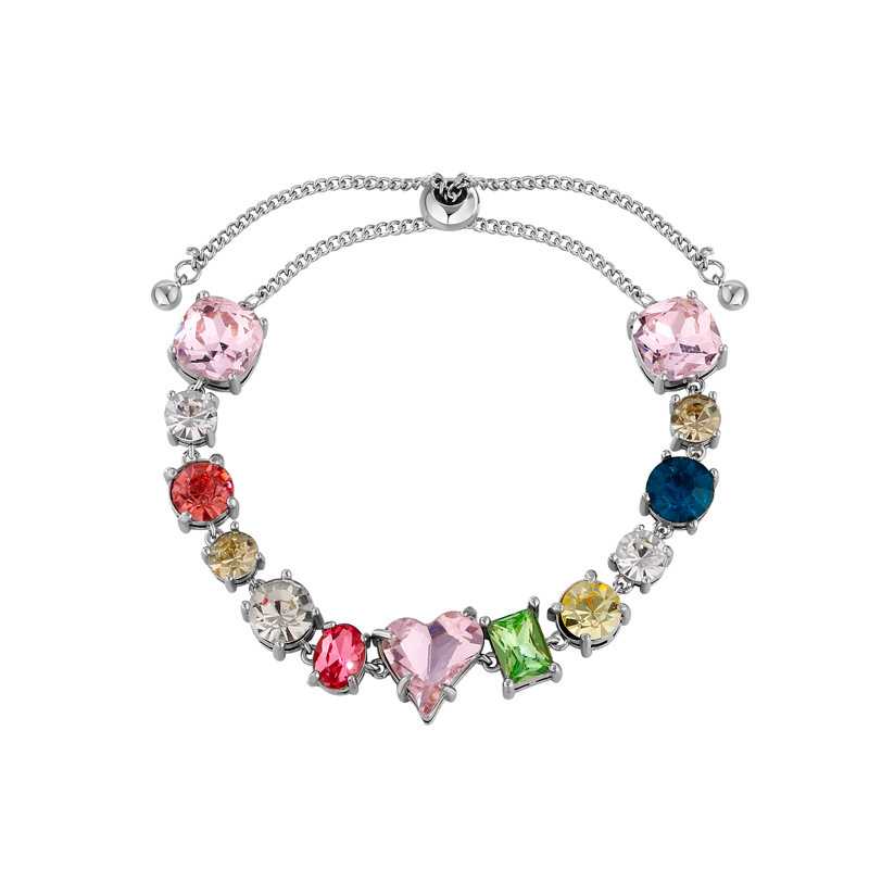 2025 New High - end Light - luxury Bracelet: Sparkling with Colored Zircons for a Glamorous Look