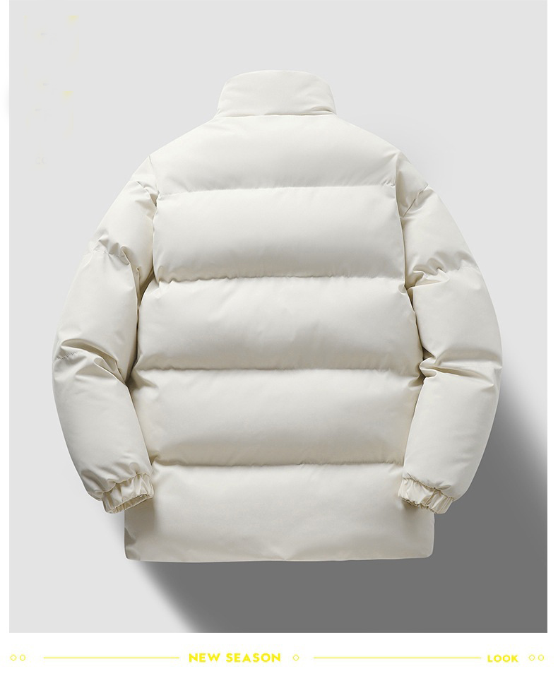 Men's & Women Winter Cotton Padded Jacket Trendy Hong Kong Style Thickened Down Cotton Coat Couple's Fashion Outerwear