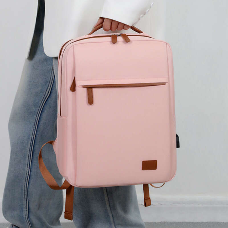 Fashionable computer backpack with multifunctional USB interface, casual backpack, business travel commuting bag