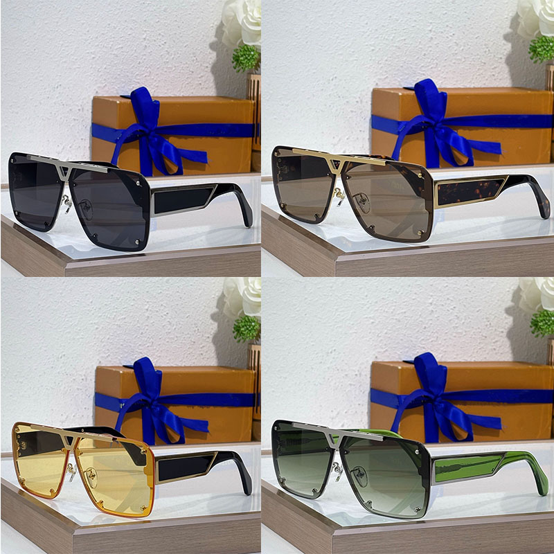26SS Men Women Fashion Luxury Designer Pilot Sunglasses Z2615 Large Box Design Clover Design Wide Temple UV400 Protection