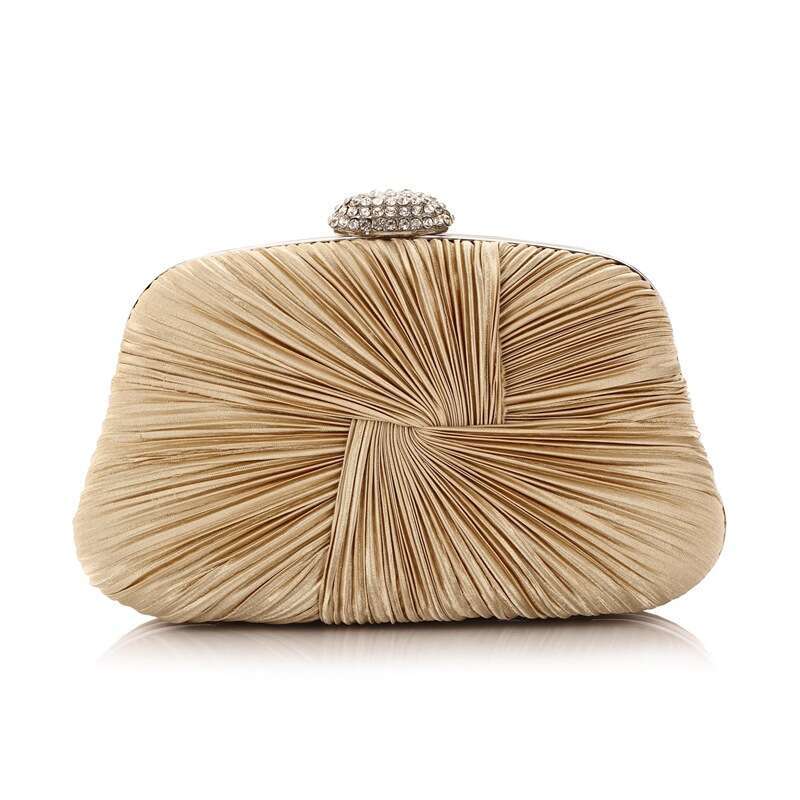 Trendy New Dinner Handheld Women's Bag Folded Weave Banquet Handbag 3039