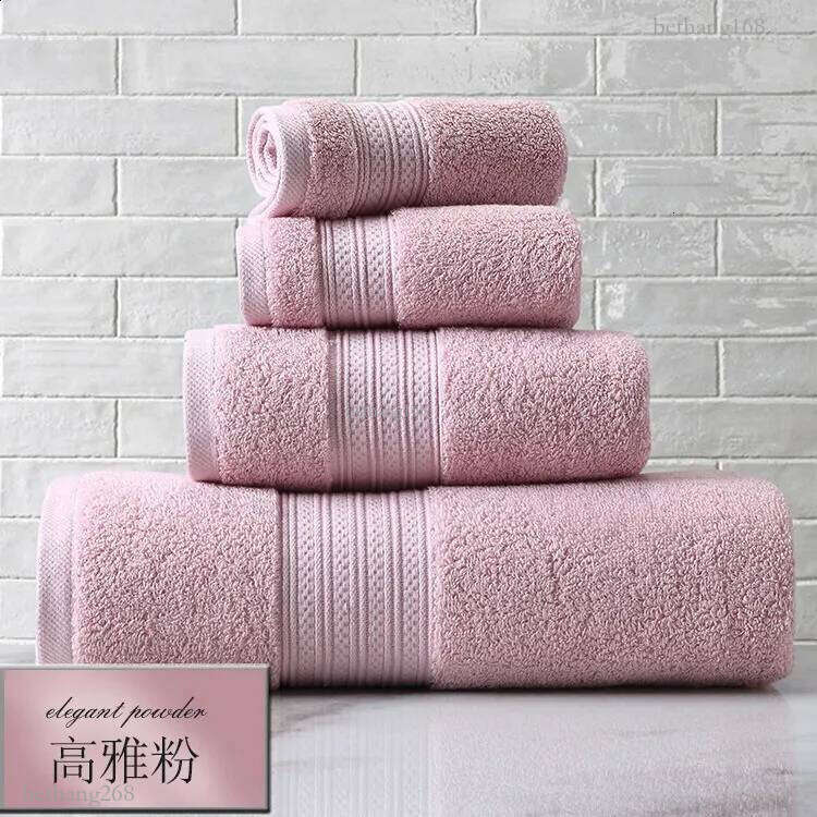 T416A High quality el 1 piece dusty pink white grey light green thick quick dry Cotton Terry hand towel bath Towel Face Towel 240730