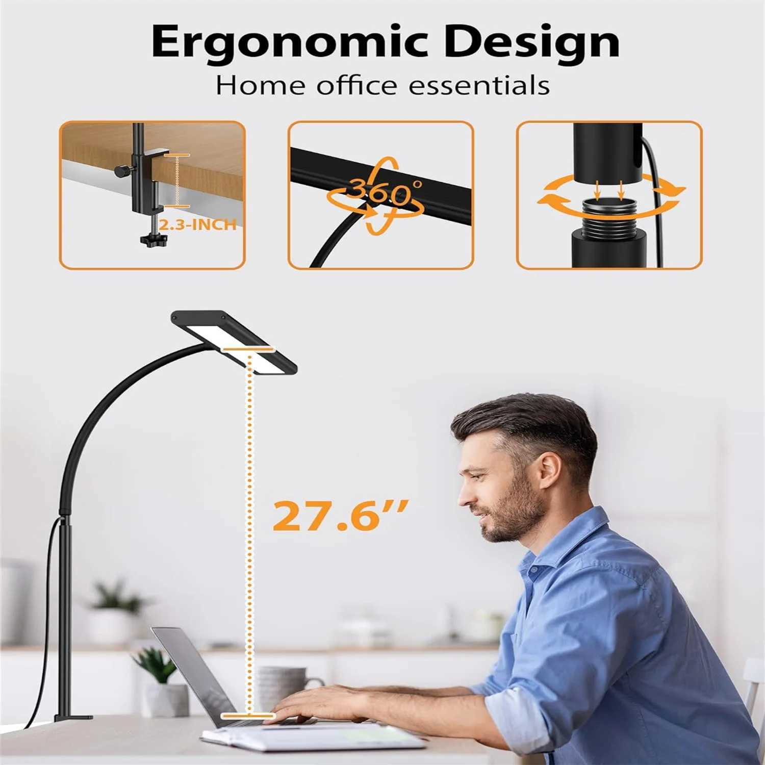 Screen light LED display screen light bar computer screen light stepless dimmable USB desk lamp for office study reading lighting Z250422