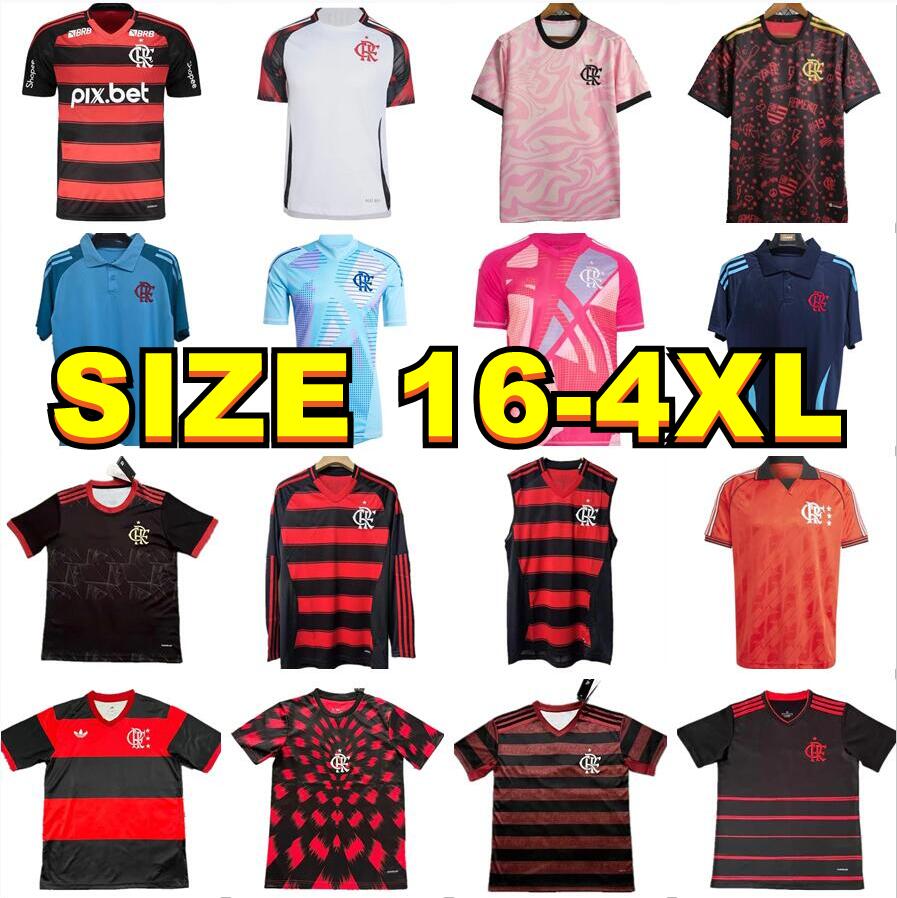 2025 2026 Flamengo HOME goalkeeper Soccer Jerseys 24 25 26 DE LA CRUZ DE ARRASCAETA GERSON B.HENRIQUE LORRAN DANILOERICK PEDRO Fans Player men kids kit Football shirt