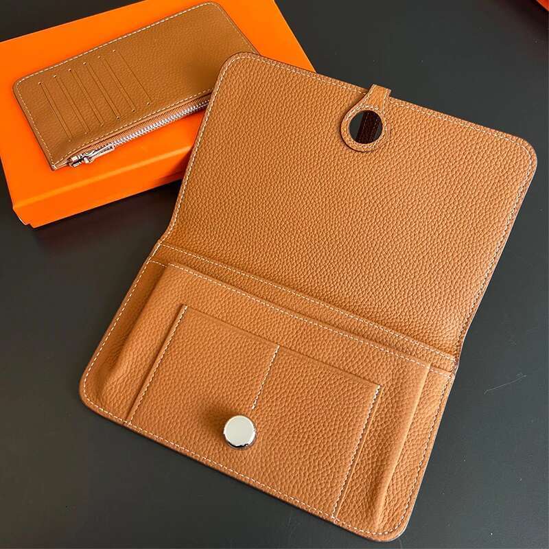 Design Woman 100% Genuine Leather Lady Card Holder Custom Letters Fashion Coin Purse Personalize Phone Wallet