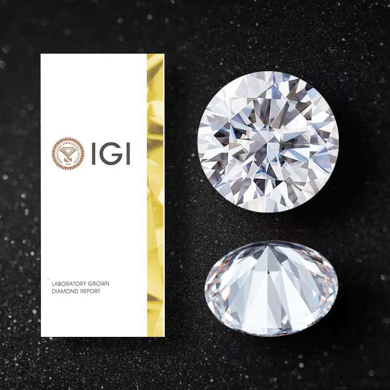 Starsgem Lab Created Diamonds Fancy Wholesale Loose Cvd Round Brilliant Cut Lab Grown Diamond