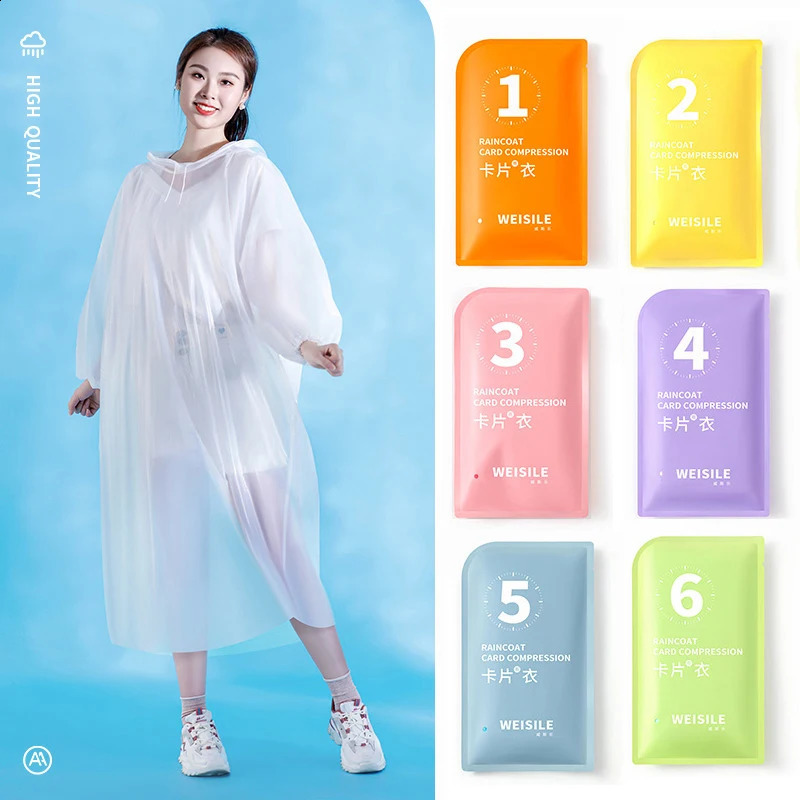 Portable Thickened Raincoat Travel Outdoor Rainwear Waterproof Women And Men Disposable Camping Rain Cover Travel Supplies 250421