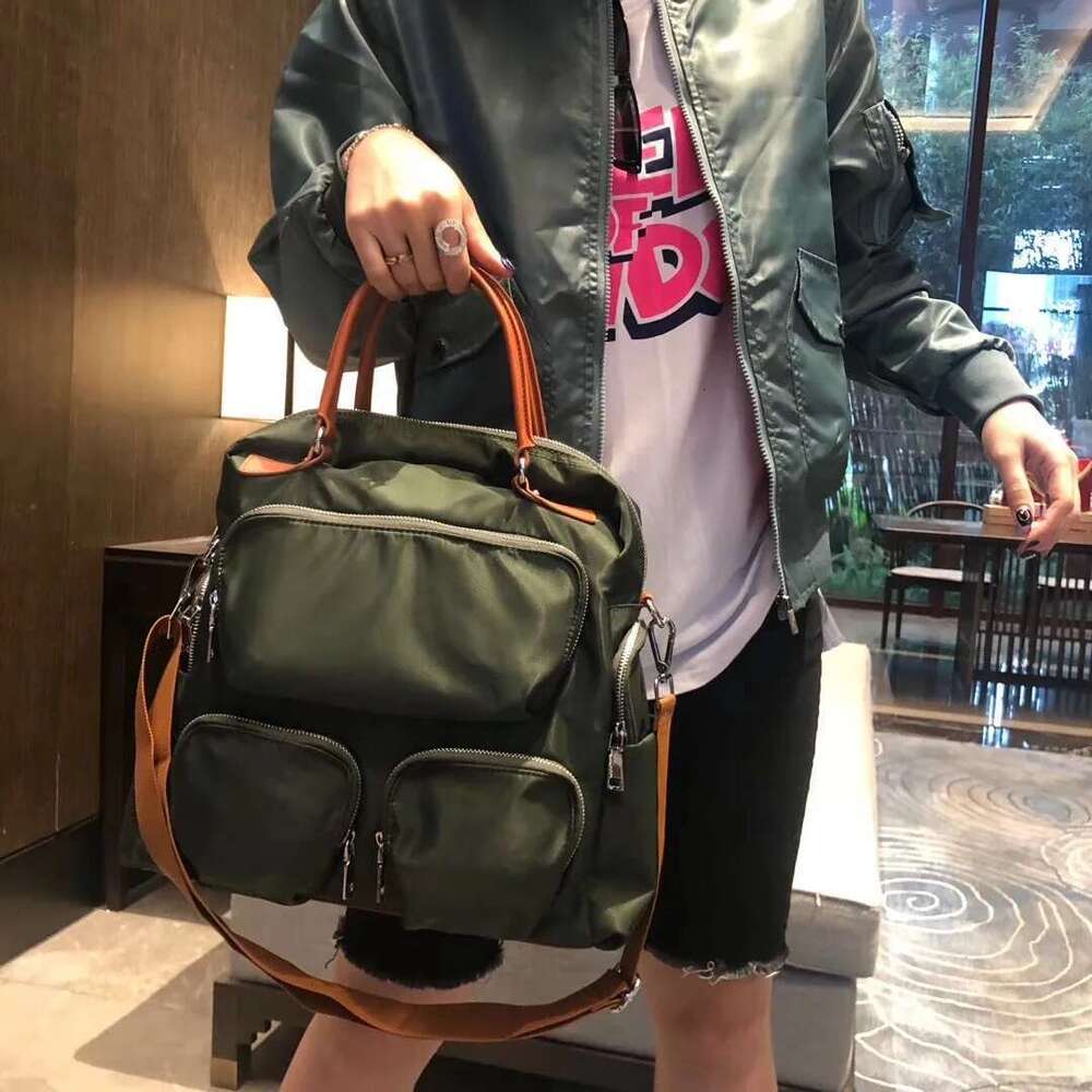 Korean Style High-End Nylon With Multiple Pockets Versatile Fashionable Travel Backpack And Casual Bag