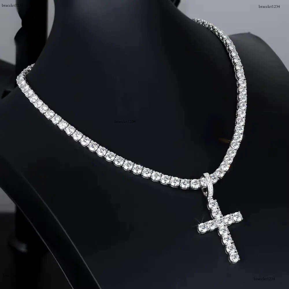 Hip Hop Dias Custom Necklace D VVS Moissanite Pendant With Women Men