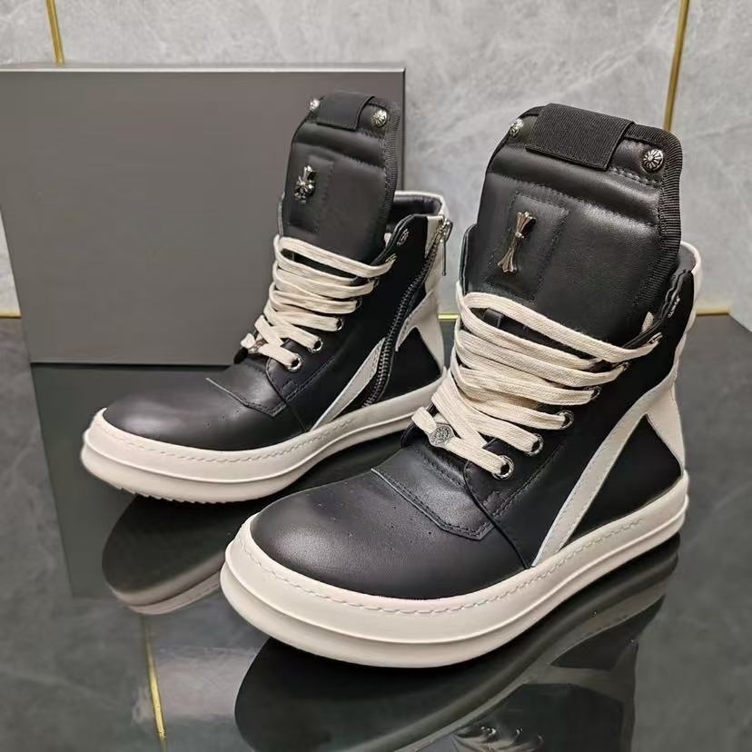 designer women shoes sneakers chaussure mens trainers classic high top booties calfskin canvas low platform boots size 48