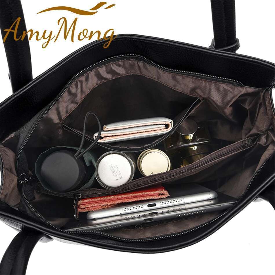 Genuine Brand Leather Handbags Purses For Women Vintage Shoulder Tote Bag Designer Ladies New Large Capacity Sac A Main Bag