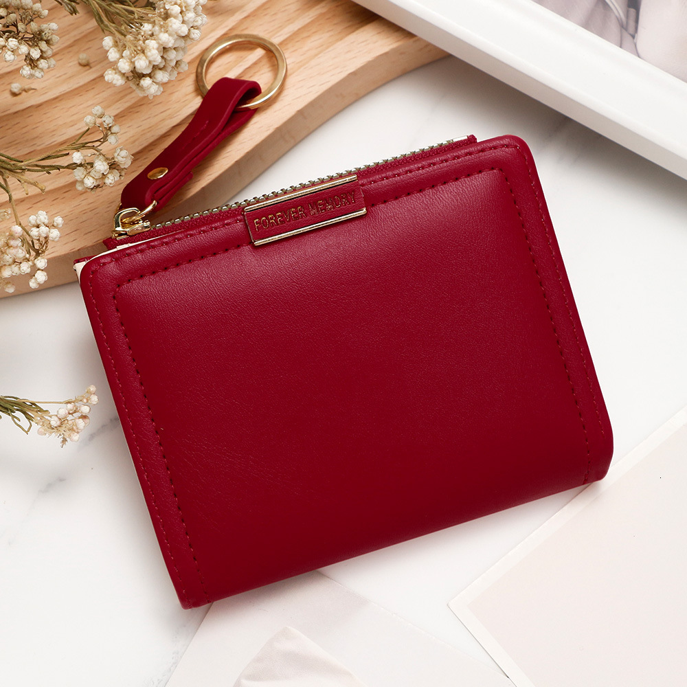 Designer Wallet New Korean Fashion Women S Short Wallet Zipper Zero Wallet Coin Multi Slot Card Document Bag Money Clip Luxury Wallet Key Pouch