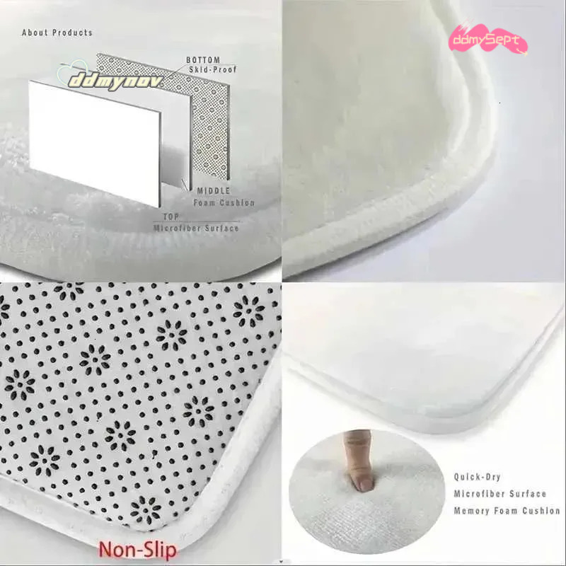 2025 Living Room Carpet Black Area Rug: Soft, Non-Slip Floor Mat for Bedroom, Kitchen, Coffee Table - Washable and Durable ddmysept